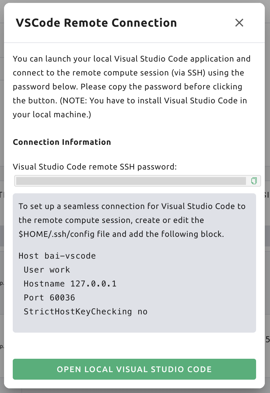 Download SSH Key